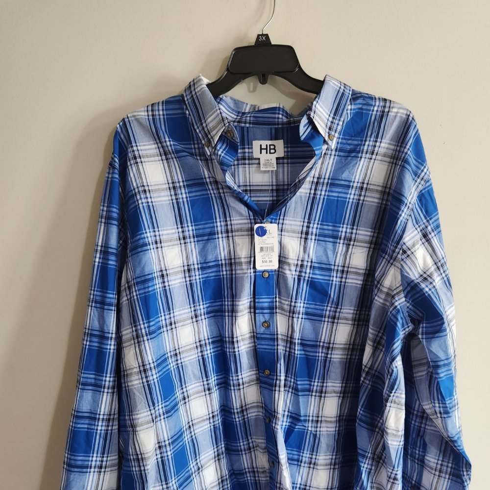 DXL brand new button down 2XLT collared shirt